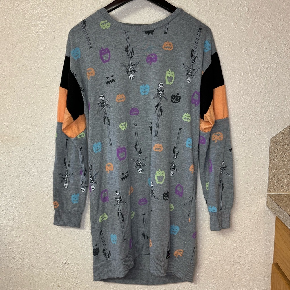 Tim Burton Disney Nightmare Before Christmas Sweater Sleep Tee Gown Nightie PJ